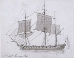 The Earl Cornwallis, ca 1786-94 (penna och bläck och tvätt på papper)